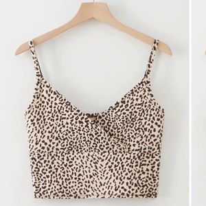 Leopard print tank top
